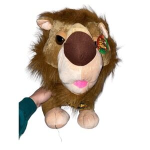 HUGE Hug & Luv Jungle Snubbies Lion 25" Big Head Doll‎ Plush Stuffed Animal